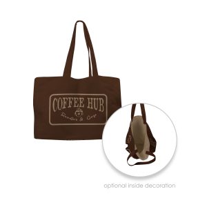 Custom Toddy® Gear 14" x 10" x 5" Poly Canvas 5-Panel Tote with 5" Gusset