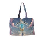 Custom Toddy® Gear 14" x 10" x 5" Poly Canvas 5-Panel Tote with 5" Gusset - 4