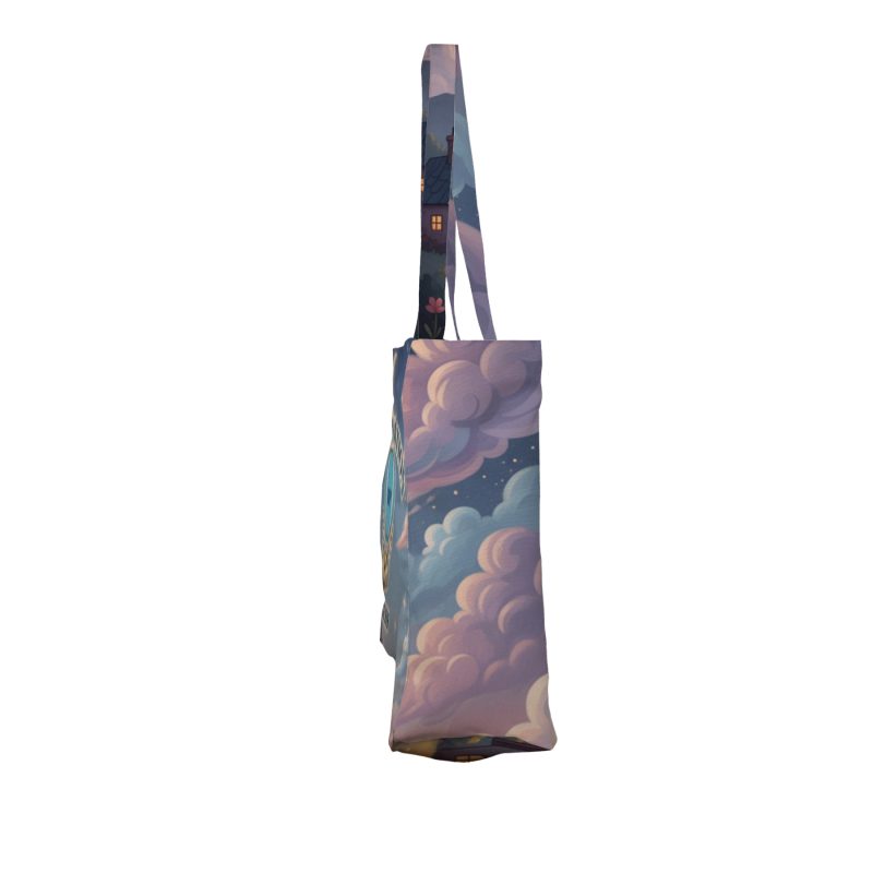 Custom Toddy® Gear 14" x 10" x 5" Poly Canvas 5-Panel Tote with 5" Gusset - 5