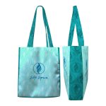 Custom Toddy® Gear 14" x 16" x 3" Poly Canvas 5-Panel Tote with 3" Gusset - 7