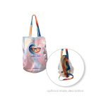 Custom Toddy® Gear 8" x 10" x 5" Poly Canvas 5-Panel Tote with 5" Gusset - 1