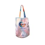 Custom Toddy® Gear 8" x 10" x 5" Poly Canvas 5-Panel Tote with 5" Gusset - 2