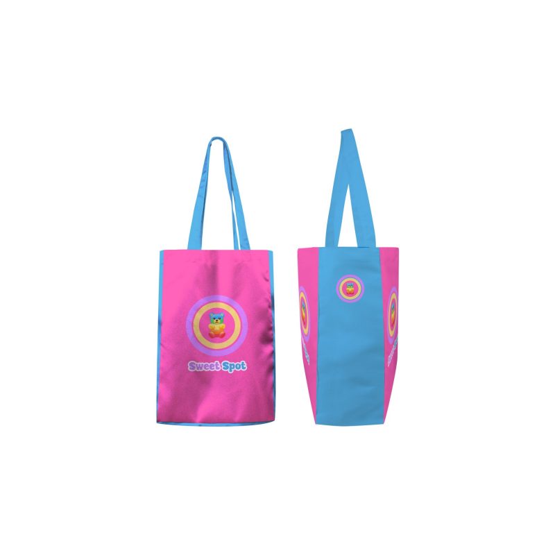 Custom Toddy® Gear 8" x 10" x 5" Poly Canvas 5-Panel Tote with 5" Gusset - 8