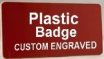 Custom TopLine Hard Plastic Name Tag