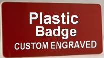 Custom TopLine Hard Plastic Name Tag