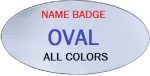 Custom TopLine Oval Name Tag