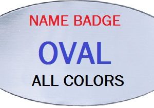 Custom TopLine Oval Name Tag