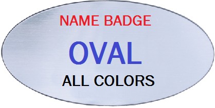 Custom TopLine Oval Name Tag