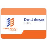 Custom Tucson Express Plastic Name Badge: 3" X 2"