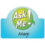Custom Value Reusable Name Badge: 2-3/4" X 2"