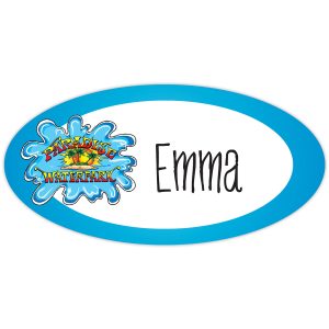 Custom Value Reusable Name Badge: 3" X 1-1/2"