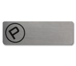 Custom Zeus Metallic Plastic Full Color Name Badge (1"x3") - 2